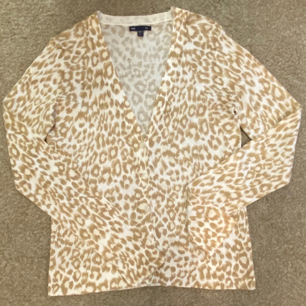 Gap Leopard Cardigan